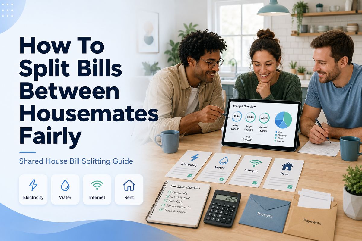 How To Split Bills Between Housemates Fairly | Shared House Bill Splitting Guide | Setli