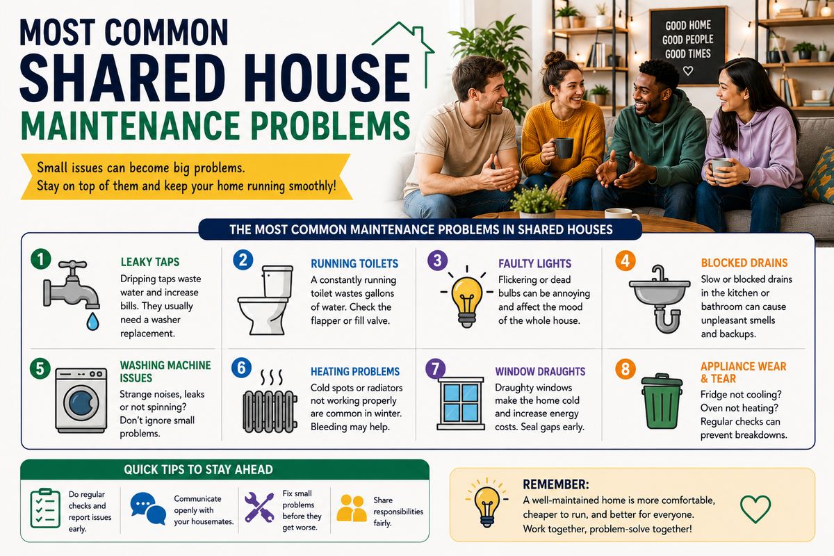 Most Common Shared House Maintenance Problems | Setli