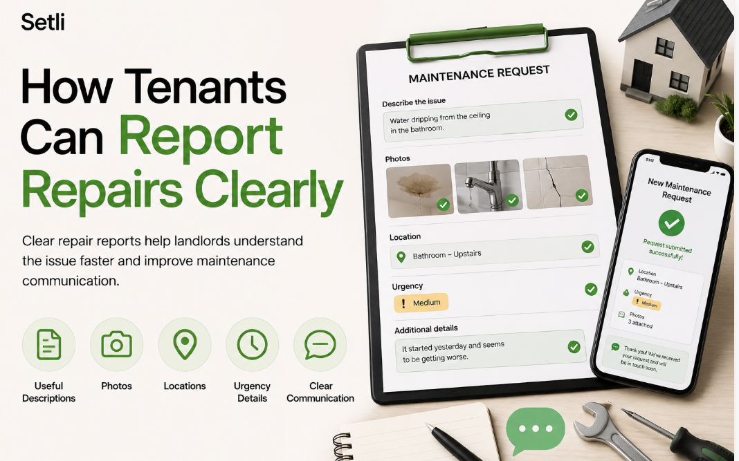 How Tenants Can Report Repairs Clearly | Setli