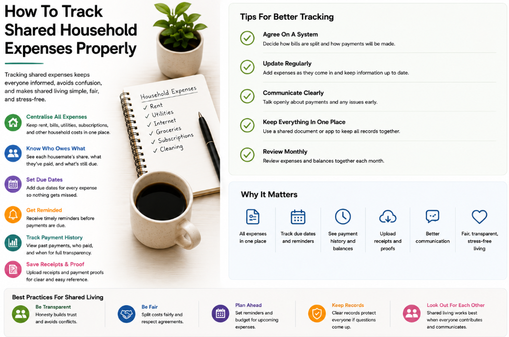 How To Track Shared Household Expenses Properly | Setli