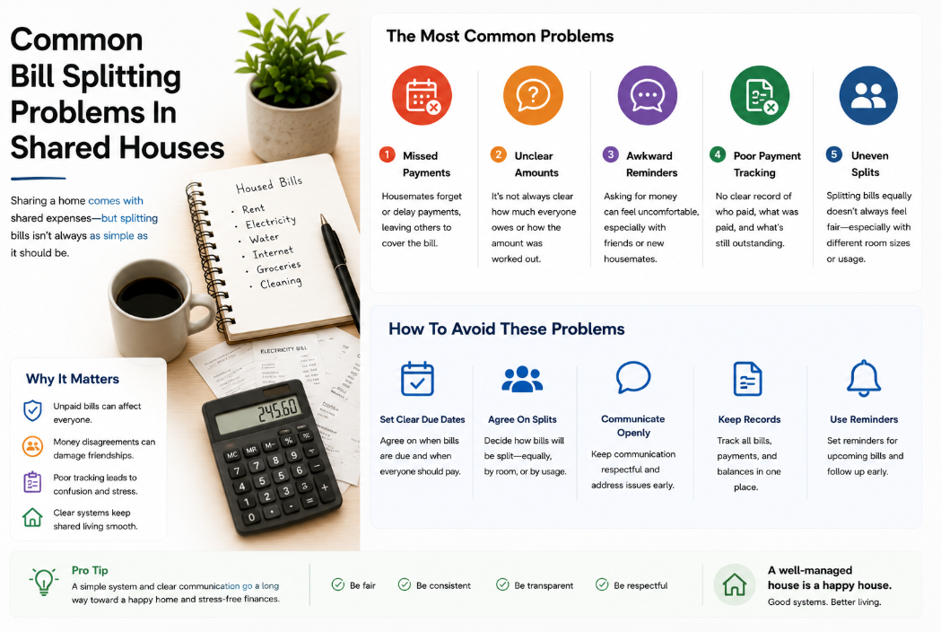 Common Bill Splitting Problems In Shared Houses | Setli