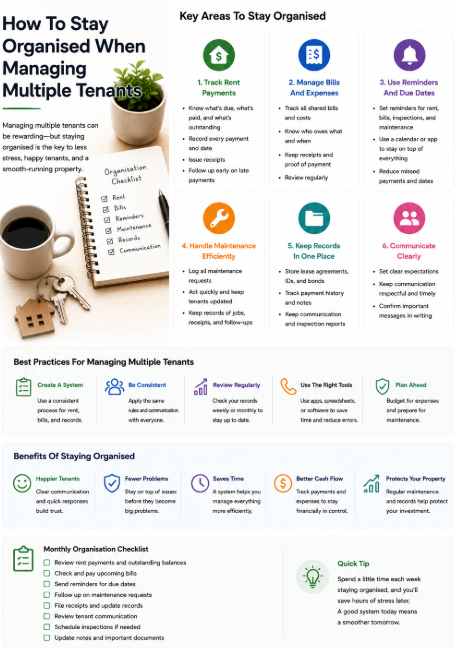 How To Stay Organised When Managing Multiple Tenants | Setli