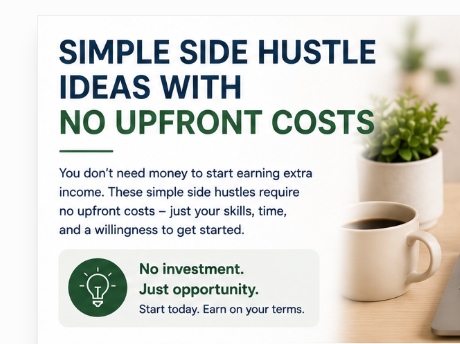 Simple Side Hustle Ideas With No Upfront Costs | Setli