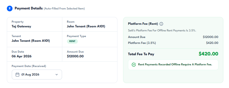 Review Payment Details