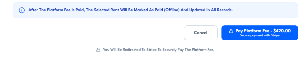 Confirm Fees and Record Payment