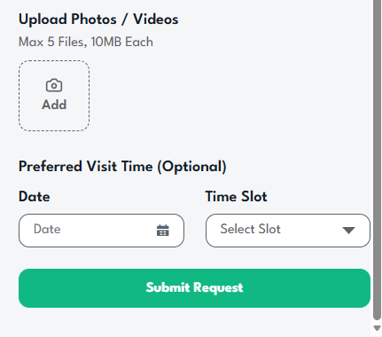 Add Photos and Visit Details