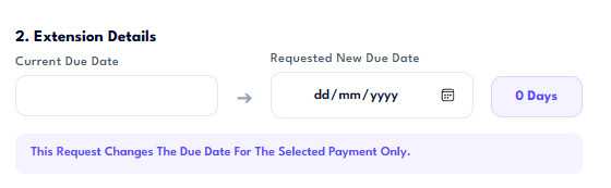 Choose a New Due Date