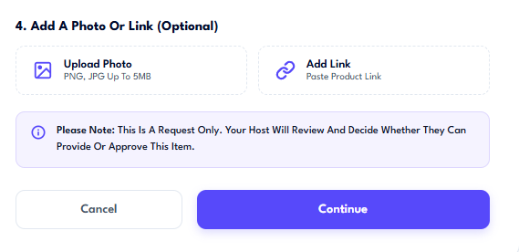 Add a Photo or Product Link