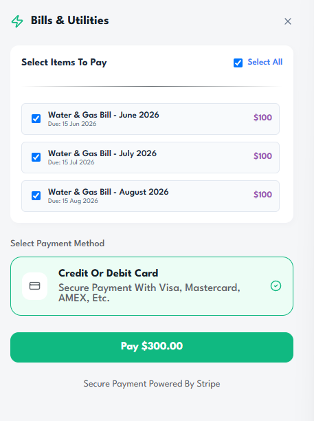 Pay Bills and Utilities