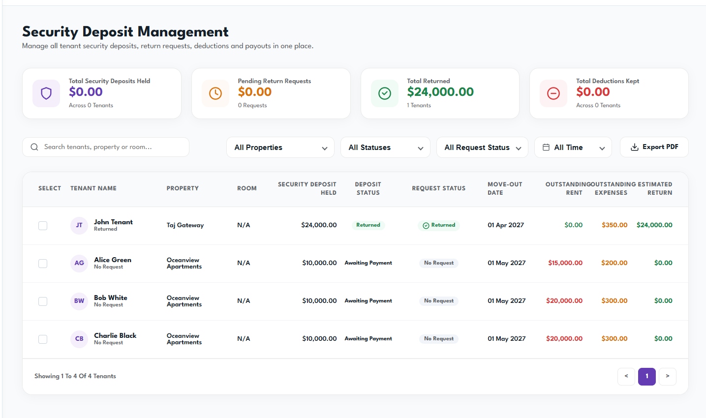 Find and Select the Tenant