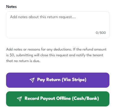 Record the Deposit Return