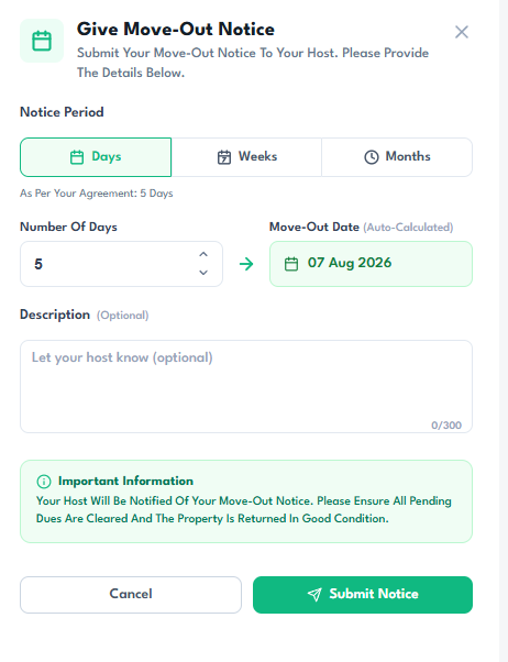 Submit the Notice